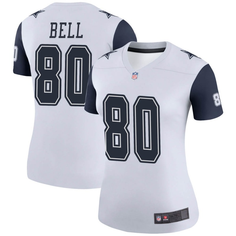 2020 Nike NFL Women Dallas Cowboys #80 Blake Bell White Legend Color Rush Jersey